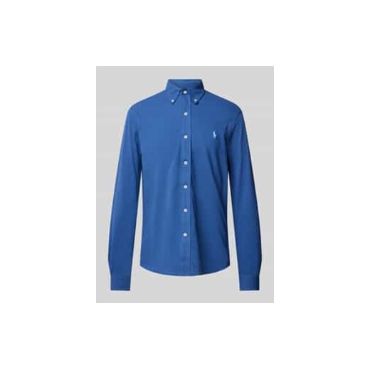 Koszula casualowa o kroju slim fit z wyhaftowanym logo ze sklepu Peek&Cloppenburg  w kategorii Koszule męskie - zdjęcie 178160281