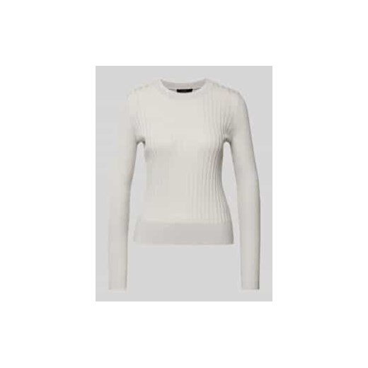 Sweter z dzianiny z okrągłym dekoltem ze sklepu Peek&Cloppenburg  w kategorii Swetry damskie - zdjęcie 178160284