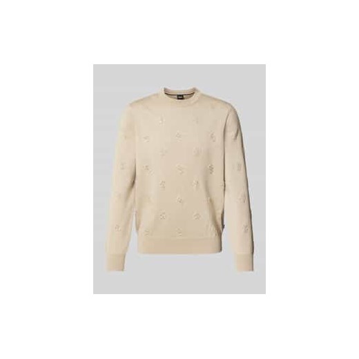 Sweter z dzianiny z okrągłym dekoltem model ‘Bahelo’ ze sklepu Peek&Cloppenburg  w kategorii Swetry męskie - zdjęcie 178160401