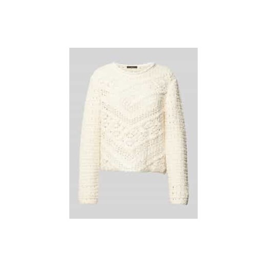 Sweter z dzianiny z ażurowym wzorem ze sklepu Peek&Cloppenburg  w kategorii Swetry damskie - zdjęcie 178162382