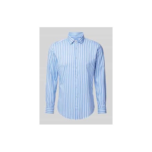 Koszula biznesowa o kroju slim fit z kołnierzykiem typu kent ze sklepu Peek&Cloppenburg  w kategorii Koszule męskie - zdjęcie 178162414