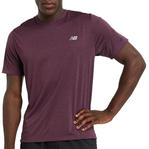 Koszulka New Balance MT41253PLN - fioletowa ze sklepu streetstyle24.pl w kategorii T-shirty męskie - zdjęcie 178166373