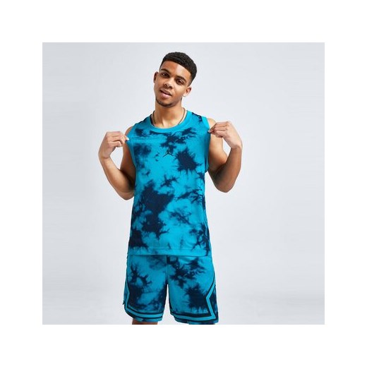 JORDAN TANK JDAN TIE DYE JERSEY BLUE TEE ze sklepu Sizeer w kategorii T-shirty męskie - zdjęcie 178166594