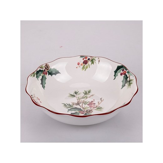 Villa d´Este Salaterka &quot;Vintage Xmas&quot; w kolorze białym ze wzorem - Ø 22 cm ze sklepu Limango Polska w kategorii Naczynia - zdjęcie 178166980