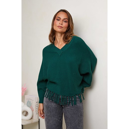 Soft Cashmere Sweter w kolorze zielonym Soft Cashmere 38/40 okazyjna cena Limango Polska