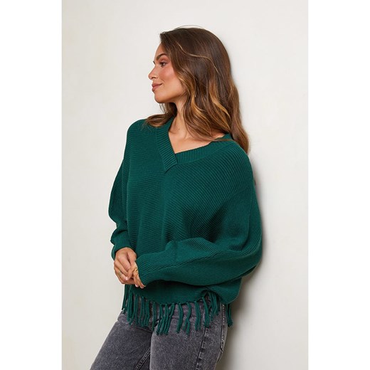 Soft Cashmere Sweter w kolorze zielonym Soft Cashmere 38/40 promocja Limango Polska