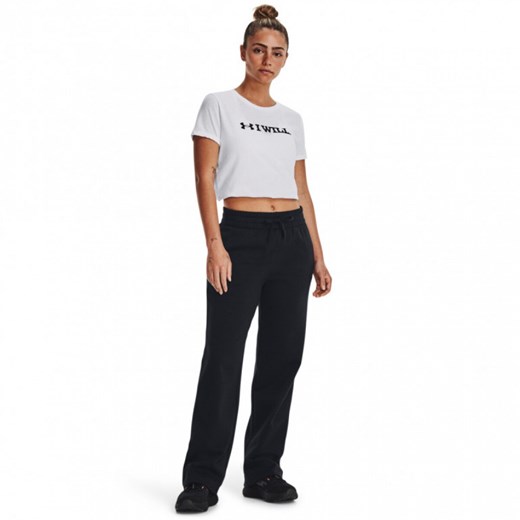 Damskie spodnie dresowe Under Armour UA Rival Flc Straight Pant - czarne Under Armour XL promocyjna cena Sportstylestory.com