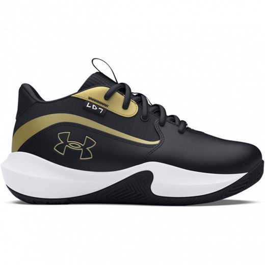 Dziecięce buty do koszykówki Under Armour UA Ps Lockdown 7 - czarne ze sklepu Sportstylestory.com w kategorii Buty sportowe dziecięce - zdjęcie 178170014