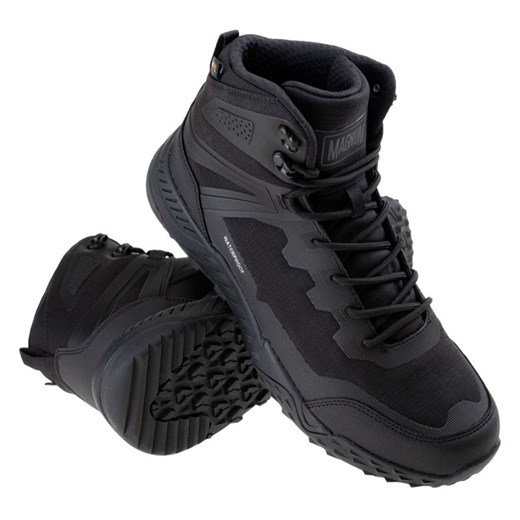 Buty Magnum Bondsteel Mid Wp C 92800346446 czarne czarne ze sklepu ButyModne.pl w kategorii Buty zimowe męskie - zdjęcie 178171230
