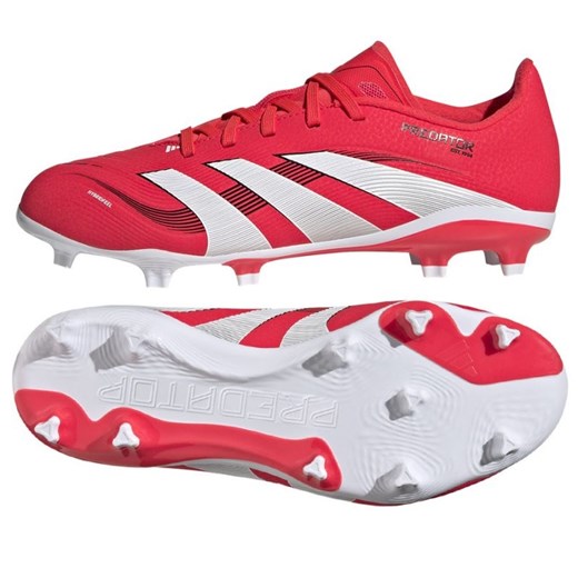 Buty piłkarskie adidas Predator League FG/MG ID3750 czerwone ze sklepu ButyModne.pl w kategorii Buty sportowe dziecięce - zdjęcie 178171334