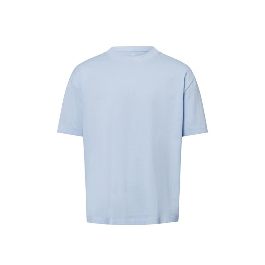 Nils Sundström Koszulka męska Mężczyźni Bawełna jasnoniebieski jednolity ze sklepu vangraaf w kategorii T-shirty męskie - zdjęcie 178173511