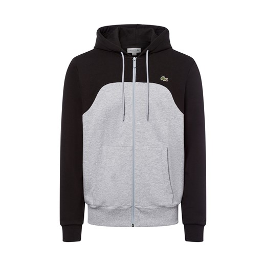 Lacoste Męski sweter z kapturem Mężczyźni Bawełna czarny wzorzysty ze sklepu vangraaf w kategorii Bluzy męskie - zdjęcie 178173543