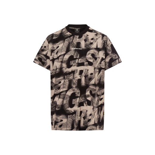 G-Star RAW Koszulka męska Mężczyźni Bawełna czarny nadruk ze sklepu vangraaf w kategorii T-shirty męskie - zdjęcie 178173544