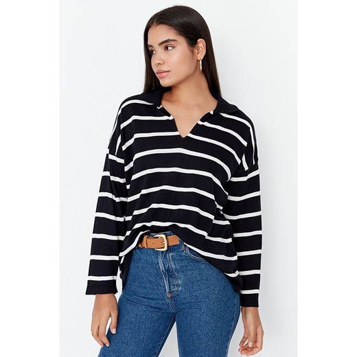 trendyol Sweter w kolorze czarno-białym Trendyol S wyprzedaż Limango Polska