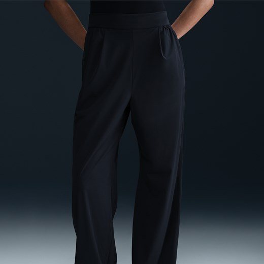 Damskie spodnie z wysokim stanem i luźnymi szerokimi nogawkami Dri-FIT Nike 24.7 Nike L (EU 44-46) Nike poland