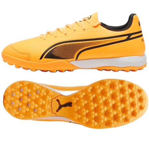 Buty Puma King Pro Tt 107255 04 pomarańczowe ze sklepu ButyModne.pl w kategorii Buty sportowe męskie - zdjęcie 178178032