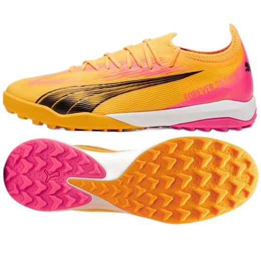 Buty Puma Ultra Ultimate Cage Tt 107745 03 pomarańczowe ze sklepu ButyModne.pl w kategorii Buty sportowe męskie - zdjęcie 178178033