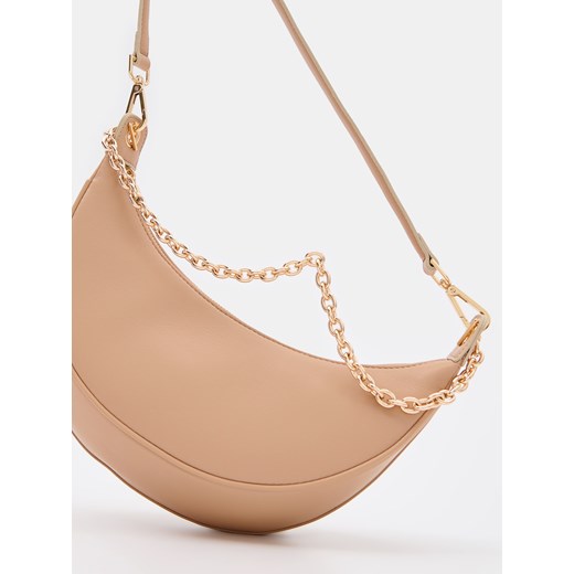 Mohito - Torebka bagietka z łańcuszkiem - beżowy Mohito ONE SIZE Mohito