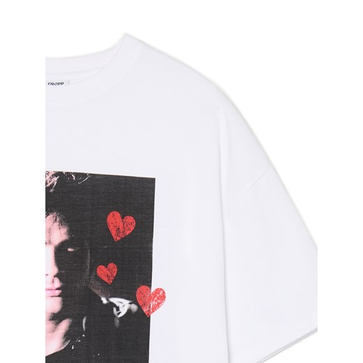 Cropp - Biała koszulka z nadrukiem The Vampire Diaries - biały Cropp XS Cropp