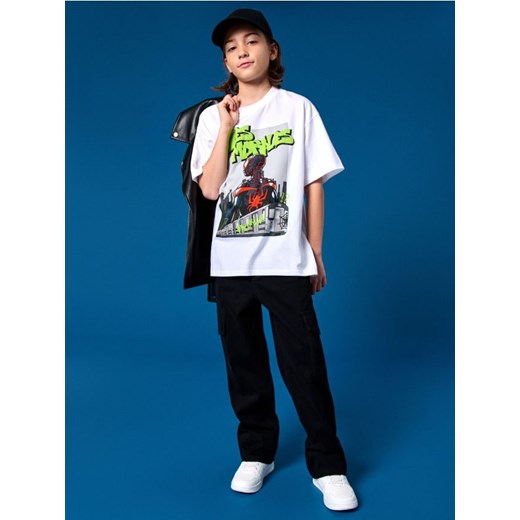 Sinsay - Koszulka Spider-Man - biały ze sklepu Sinsay w kategorii T-shirty chłopięce - zdjęcie 178187051