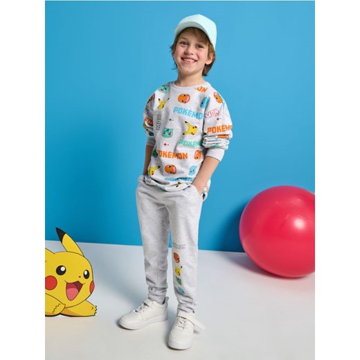 Sinsay - Spodnie dresowe jogger Pokémon - szary ze sklepu Sinsay w kategorii Spodnie chłopięce - zdjęcie 178187250