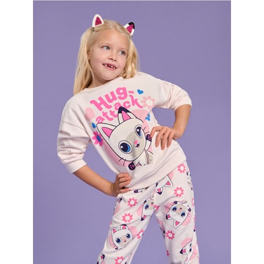 Sinsay - Bluza Koci domek Gabi - kremowy ze sklepu Sinsay w kategorii Bluzy dziewczęce - zdjęcie 178187282