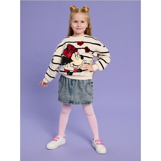 Sinsay - Bluza Myszka Minnie - kremowy ze sklepu Sinsay w kategorii Bluzy dziewczęce - zdjęcie 178187284