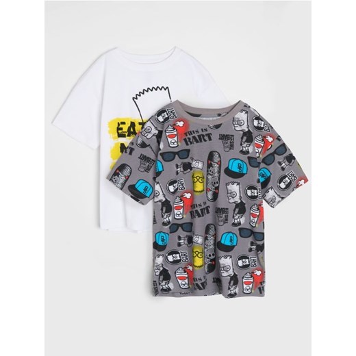 Sinsay - Koszulki 2 pack The Simpsons - wielobarwny ze sklepu Sinsay w kategorii T-shirty chłopięce - zdjęcie 178187321