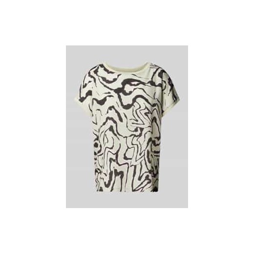 T-shirt z mieszanki wiskozy z okrągłym dekoltem model ‘Panya’ ze sklepu Peek&Cloppenburg  w kategorii Bluzki damskie - zdjęcie 178187512