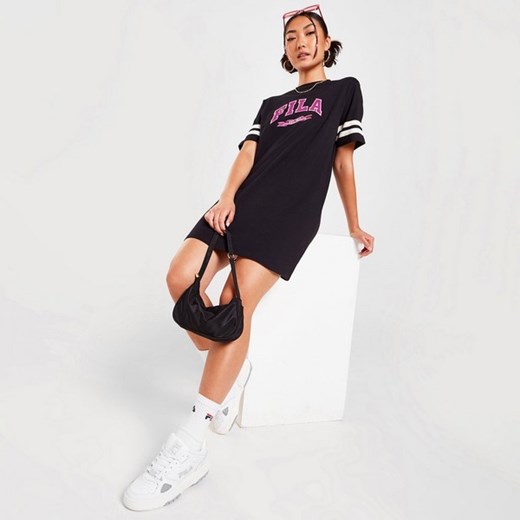 FILA SUKIENKA VARSITY DRS BLK/PNK ze sklepu JD Sports  w kategorii Sukienki - zdjęcie 178189154