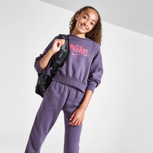 NIKE BLUZA G NSW TREND FLC CRP CREW GIRL ze sklepu JD Sports  w kategorii Bluzy dziewczęce - zdjęcie 178191233