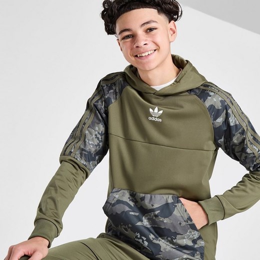 ADIDAS BLUZA Z KAPTUREM BOS CAMO OH HOOD OLV/BLK B ze sklepu JD Sports  w kategorii Bluzy chłopięce - zdjęcie 178191293