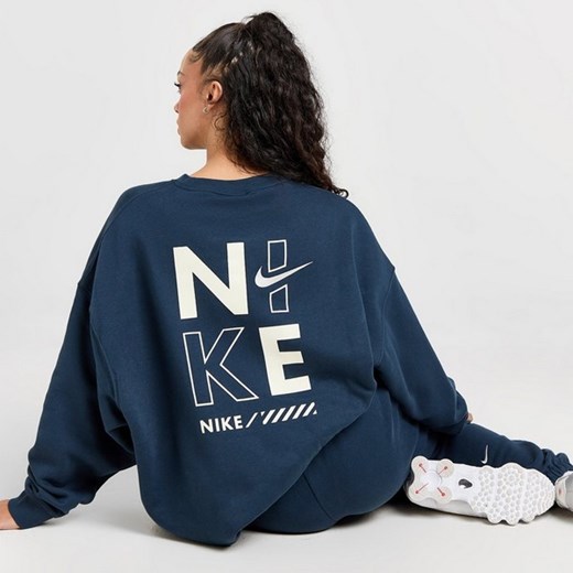 NIKE BLUZA W NSW FLC OS CREW GLS ze sklepu JD Sports  w kategorii Bluzy damskie - zdjęcie 178191781