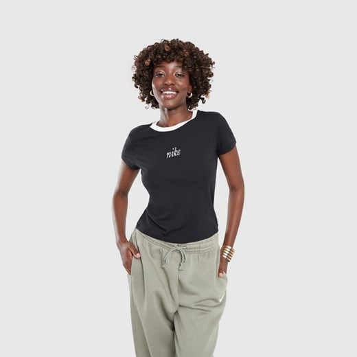NIKE T-SHIRT W NSW NK CHLL KNT MD CRP WRS ze sklepu JD Sports  w kategorii Bluzki damskie - zdjęcie 178192833