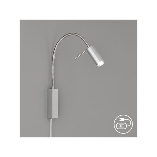 FISCHER &amp; HONSEL Lampa ścienna LED &quot;Flex&quot; w kolorze srebrnym - wys. 40 cm ze sklepu Limango Polska w kategorii Lampy ścienne - zdjęcie 178194341