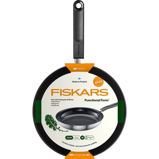 Fiskars Patelnia &quot;Functional Form&quot; w kolorze srebrnym - Ø 28 cm ze sklepu Limango Polska w kategorii Garnki - zdjęcie 178194751