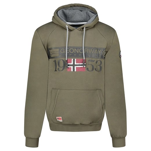 Geographical Norway Bluza &quot;Fastlife&quot; w kolorze khaki ze sklepu Limango Polska w kategorii Bluzy męskie - zdjęcie 178195684