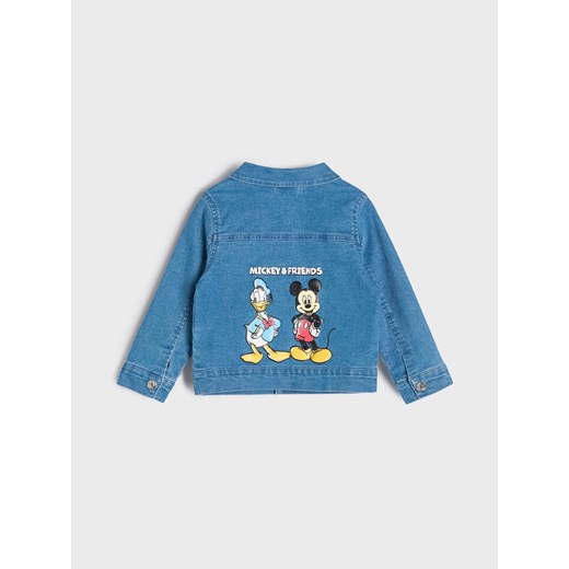 Sinsay - Kurtka jeansowa Mickey Mouse - niebieski Sinsay 80 Sinsay