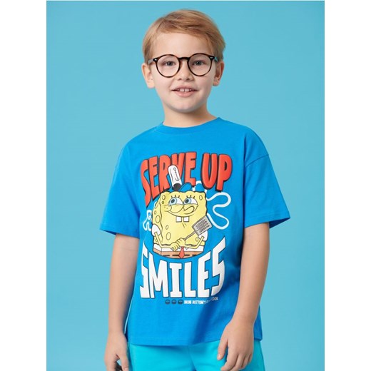 Sinsay - Koszulka SpongeBob - niebieski ze sklepu Sinsay w kategorii T-shirty chłopięce - zdjęcie 178197533