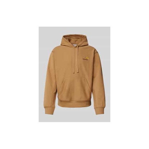 Kurtka z kapturem i wyhaftowanym logo model ‘AMERICAN SCRIPT’ ze sklepu Peek&Cloppenburg  w kategorii Bluzy męskie - zdjęcie 178197964