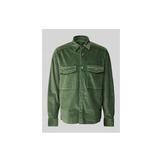 Kurtka koszulowa o kroju slim fit z fakturowanym wzorem model ‘Gunray’ ze sklepu Peek&Cloppenburg  w kategorii Kurtki męskie - zdjęcie 178197970