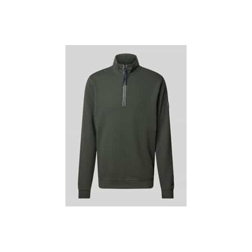 Bluza z kołnierzem z fakturowanym wzorem ze sklepu Peek&Cloppenburg  w kategorii Bluzy męskie - zdjęcie 178198021