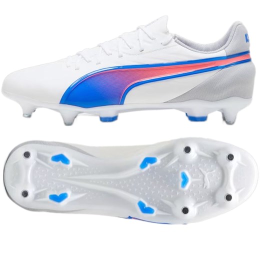 Buty Puma King Match MxSG 107875-02 białe ze sklepu ButyModne.pl w kategorii Buty sportowe męskie - zdjęcie 178198260