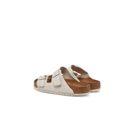 Klapki męskie BIRKENSTOCK na lato casual białe bez zapięcia 