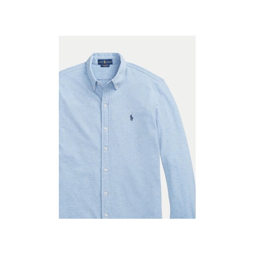 Koszula męska Polo Ralph Lauren niebieska z długim rękawem 