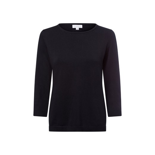 brookshire Sweter damski Kobiety Bawełna granatowy jednolity ze sklepu vangraaf w kategorii Swetry damskie - zdjęcie 178202560