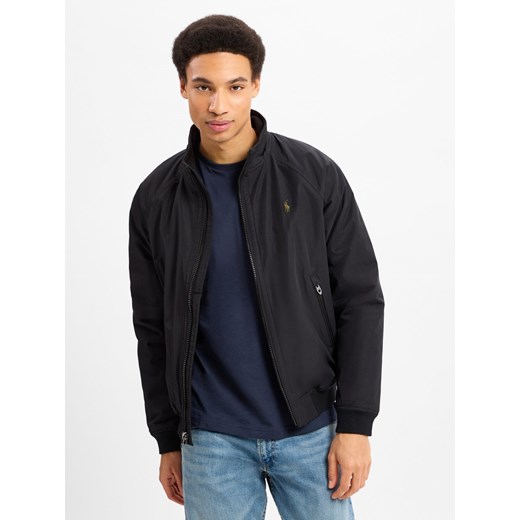Polo Ralph Lauren Bluza męska Mężczyźni Bawełna czarny jednolity ze sklepu vangraaf w kategorii Bluzy męskie - zdjęcie 178202642