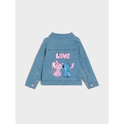 Sinsay - Kurtka jeansowa Stitch - niebieski Sinsay 80 Sinsay