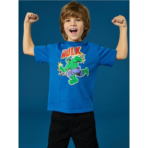 Sinsay - Koszulka Hulk - mid blue ze sklepu Sinsay w kategorii T-shirty chłopięce - zdjęcie 178204351