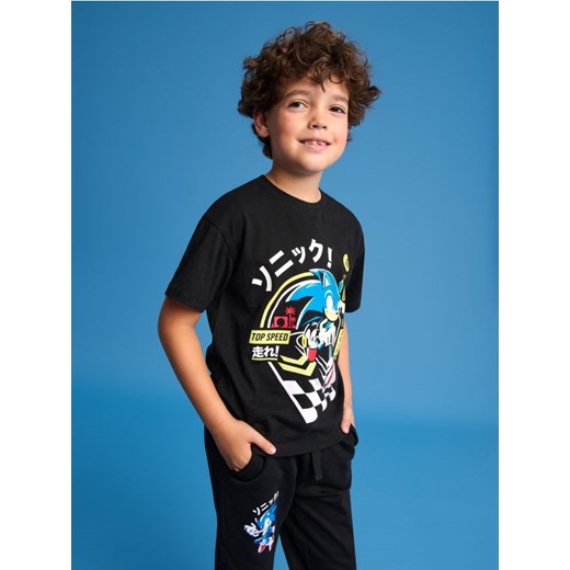 Sinsay - Koszulka Sonic the Hedgehog - czarny ze sklepu Sinsay w kategorii T-shirty chłopięce - zdjęcie 178204433